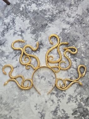 Gold Snake Headband Crown